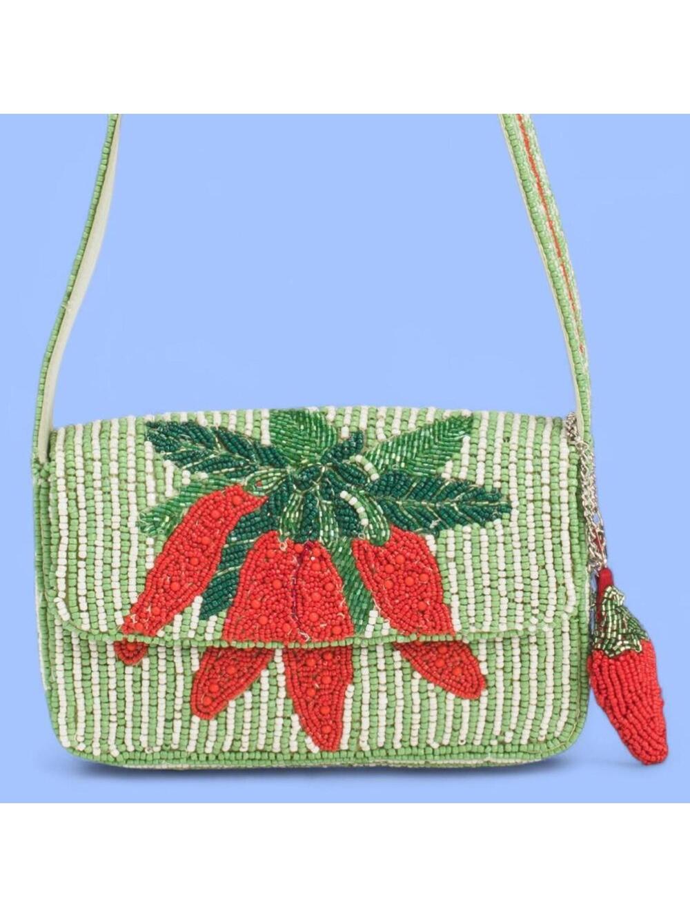 TikTok Viral Chili Pepper Beaded Bag Handmade in India